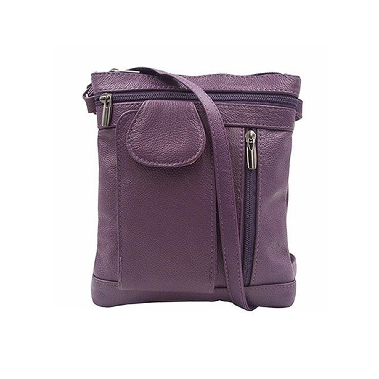 Genuine Leather Crossbody With Smartphone Pocket Multiple Colors